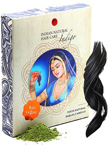 Índigo - Color negro - 200g - Tinte natural para el cabello - En polvo