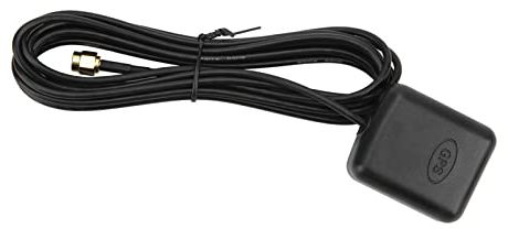 Antena GPS Impermeable SMa Cabeza Macho Recta Aguja Interna con Base Magnética Fuerte Antena de Posicionamiento Navegación del Vehículo Antena GPS Pasiva Búsqueda de Estrellas