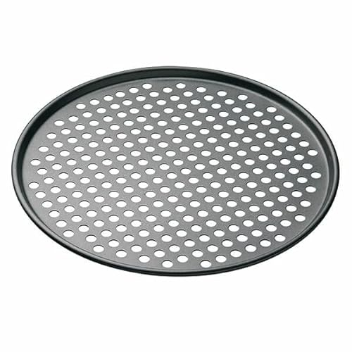 STOVEN Pizzablech mit Antihaftbeschichtung, perforiert, 32 cm - Modern, Schwarz, Pizzablech, Pizzaofenform, Pizzaofen