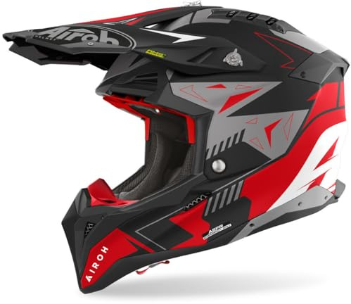 Airoh Motorcycle Helmet Aviator 3 Spin Red Matt Xl