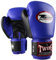 Twins Boxhandschuhe, Leder, BGVL-3, blau-schwarz Größe 16 Oz