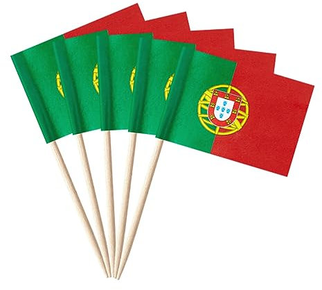stidsds 100pcs Drapeau National Cure-Dent A (Portugal)