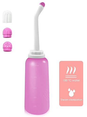 Lady-Bidet(100℃ Hochtemperatur-Desinfektion), für Periode, Wochenbett - Intim-Dusche inc. Reisebeutel, ersetzt Feuchttücher und Dusch-WC - sanft, gründlich, spart Papier - TV-Bekannt aus (pink)