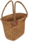 Milisten 1Stk Einkaufskorb aus Stroh Outdoor- Blumentopf im Freien Süßigkeitenbehälter draussen Korb aus Gras Blumenarrangementkorb natürlich Blumenkorb dekorativer Korb Gewobener Korb