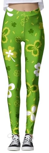 KONG JIMFAN Strumpfhosen Muster Karierte Pyjamahose Thermohose Frauen Winter Sportleggins Damen Lang Hosenrock Damen Hosen Unzerstörbar Strumpfhosen Schnittschutzhose Damen(#1 Dark Green,XXL)