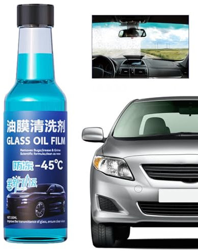 Water Remover for Cars, Auto Glass Stain Removal Cleaning Agent, Quick Mild Formula 150ml Restore Glass to Clear for Water Stains Coatings Car Window Fiira