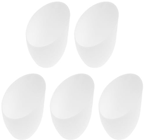 Gadpiparty 5 Pièces Abat-jour En Fer à Cheval Incliné Ventilateurs De Plafond Noirs Nuances De Lumière Pendante Remplacement De L'abat-jour En Plastique Cloche Blanche E27 Glands Pendaison Pp