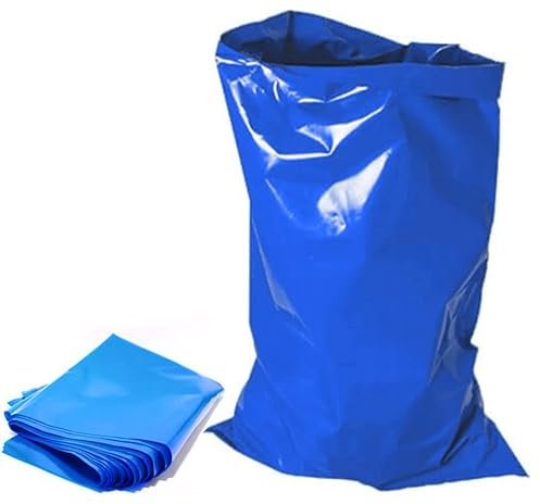 Extra Strong Heavy Duty Blue Rubble Sacks Builder Bags Reliable Solution for Tough Clean-up Jobs Deals with construction debris, garden waste, household clutter (30)