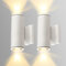 Aigostar LED Wandleuchte GU10 Aluminium Up Down Außenwandleuchte Wasserdicht Außenleuchte Außenlampe Wandspot für Innen und Außen,2er-Pack