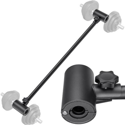 Kipika Dumbbell to Barbell Converter - Verstellbare Hantelstange für Home Gym - Langlebige Stahlhantelstange mit schaumgefütterten Klemme.