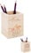 Bärenfreunde® - Personalisierter Stiftehalter Kinder aus Holz - Kreativer und praktischer Schreibtisch-Organizer Kinder mit Namen - Perfektes Einschulung Geschenk und Geburtstag (Blumen Punkte)