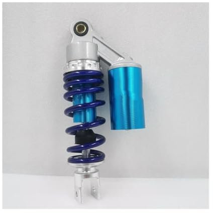 Federbeine Hinten Für Universal Scooter Motorrad 235 Mm 7,5 Mm Frühling Motorrad Stoßdämpfer Schwarz Motorrad Hintere Luftstoßdämpfer(Blau)