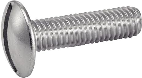 Vis à métaux tête ronde large poêlier fendue inox A2 NFE 25129 6X40 boîte de 200 - ACTON - 622126X40