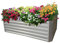 GABIONA Bancal alto para terraza y jardín, ideal para el cultivo de hierbas y flores, huerto de metal, para el balcón (184 x 60 x 90 cm, con alambre)