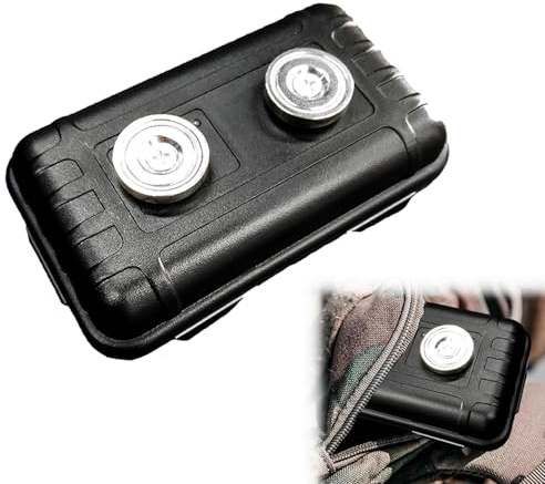 Xiciki Magnetische Schlüsselbox, Wasserdichter magnetischer Schlüsselverstecker für den Außenbereich, magnetischer Schlüsselhalter unter dem Auto, langlebige magnetische Aufbewahrungsbox für Schlüssel