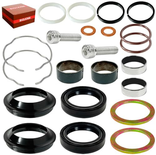BIGLKNM 39mm Front Fork Bushing Dust Seal Fit for XL883 XL1200 Sportster 883 1200 1990-2013 FXD Dyna 1991-2005 Replaces 495607 Fork Seal Rebuild Kit