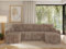 MKS MEBLE Sofa mit Schlaffunktion - Ecksofa - Couch - Schlafsofa - Bettsofa - Schlafsofa mit Bettkasten - Kirasso U -Braun Cord