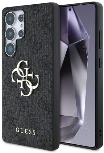 CG MOBILE Guess Big 4G Logo Classic Logo Hülle für Samsung Galaxy S25 Ultra (Schwarz)