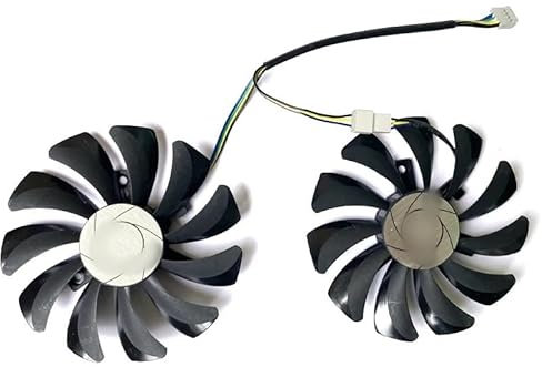BDAKQJV Scheda Grafica Ventola di Raffreddamento 2 Pezzi P106 GTX 1060 GPU VGA Cooler Compatibile con GTX1060 GTX-1060-6GT-OC INNO3D GTX 1060 6 GB Scheda Grafica Video