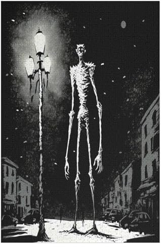 Holzpuzzles 1000 Teile Horror-Kunst -Puzzle Für Jungen Und Mädchen, Schwierigkeitsgrad, Lernspiele, Familienspielzeug 78×53cm