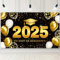 BETESSIN Graduation 2025 Deko Schwarz Gold - Du hast es geschafft Banner 180x110cm - Bestandene Prüfung Geschenk - Abschluss Deko für Abitur, Bachelor und Master Abschlussfeiern