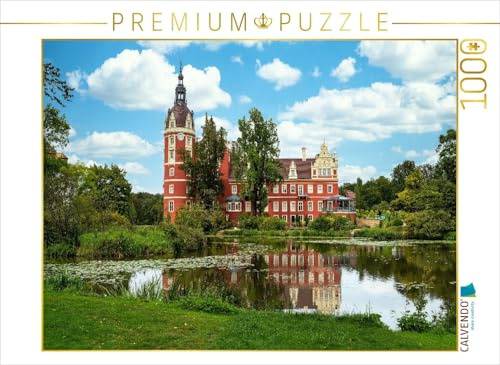 CALVENDO Puzzle EIN Blick auf das Schloss Fürst-Pückler in Bad Muskau | 1000 Teile Lege-Größe 64 x 48 cm Foto-Puzzle für glückliche Stunden