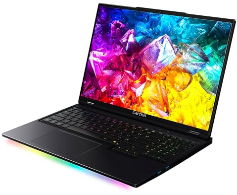 Captiva Notebook Ultimate Gaming I92-163 | Intel Ultra 9 275HX | 64GB DDR5 RAM | GeForce RTX 5090 24GB | 4 TB SSD | 16 Zoll WQXGA 300Hz | Windows 11 Home