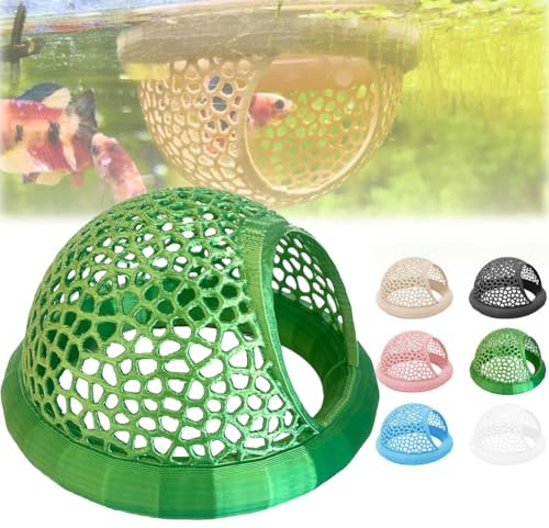 Schwimmendes Betta-Fisch-Aquarium-Zubehör, 3-in-1 schwimmende Hängematte, Futterring und Ruheplatz, Aquarium-Futterring, 3D-gedruckte schwimmende Betta-Höhle und Garnelen-Versteck, Wassertiere zum