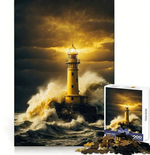 Sundown Beacon Storm Teenager-Puzzle, 1000 Teile, Logik-Boost-Spielzeug, Familienspaß, Premium-Kanten, 50x75cm