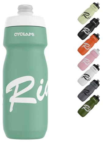 Bicycle Water Bottles, 650 ml, Lightweight, BPA-Free, Leak-Proof, Squeeze Cycling Bottle for Cycling, Fitness, Hiking, Swimming (Qgreen)