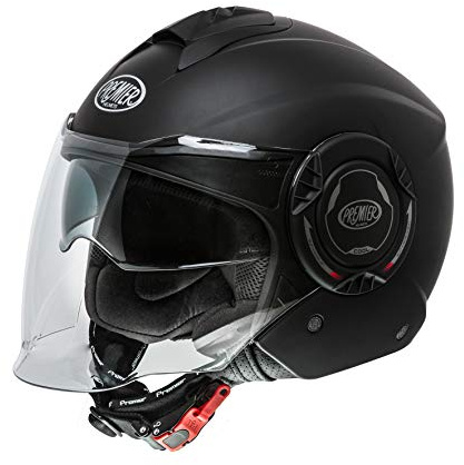 Premier Casco moto COOL U9BM Nero MAT, Nero, XS
