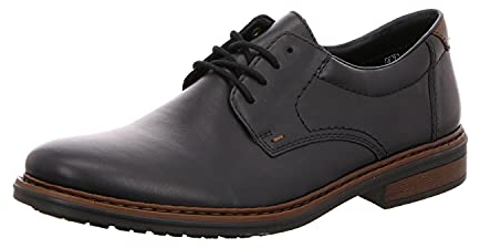 Rieker Ealing Mens Formal Derby Lace Up Shoes Schwarz 40