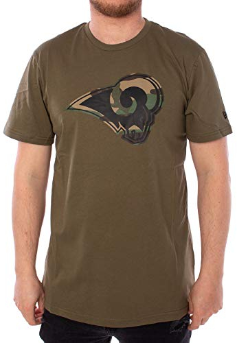 New Era Los Angeles Rams Camo Logo Olive T- Shirt