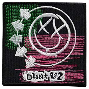 Blink 182 Smiley Smilie Aufnäher Besticktes Patch zum Aufbügeln Applique