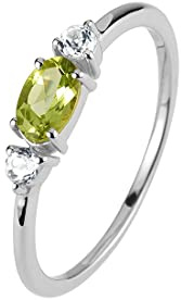 JACQUES LEMANS Ring Sterlingsilber mit Peridot