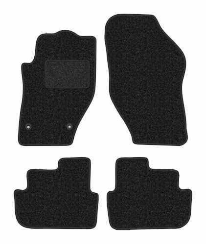 Velours-Fußmatten passend für Peugeot 308 CC 2007-2013, Anthrazit, ANTHRA | passend für Cabrio; Velours-Teppich (Polypropylen), ca. 6,5 mm; rutschfest, runde Befestigungen (Typ CP)