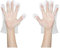 Yicare Lot de 100 grands gants jetables en plastique polyéthylène transparent sans poudre, sans latex et confortables à porter pour nettoyage, cuisine et décoration