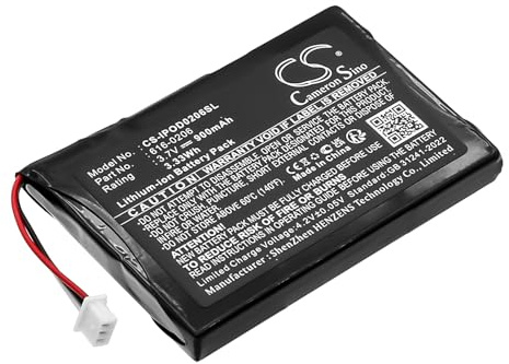 TCTK Akku 900mAh Kompatibel mit iPOD Photo, iPOD U2 20GB Color Display MA127, Photo 30GB M9829, 30GB M9829/A, M9829B/A, M9829DK/A, M9829FD/A, FBA