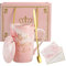 Hedume Best Auntie Ever Mug, 12 Oz Pink Marble Ceramic Coffee Cup with Gifts Box and Greeting Card, Aunt Gifts from Niece and Nephew, Funny Birthday Presents for Aunty
