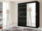 IE INTERIOR EMPORIUM Modish Lyon 2 and 3 sliding door wardrobe (150cm, Black)