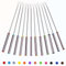 Lot de 12 fourchettes à fondue en acier inoxydable avec code couleur et manche résistant à la chaleur, longueur 24,1 cm