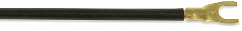Verdrahtungsbrücke, 6mm², 265mm, 2 Gabelschuhe, schwarz
