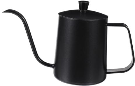 Veemoon Cafetera De Mano De Inoxidable Boquilla y Estrecha Jarra Cafetera Tapa Para Café Filtrado Casa