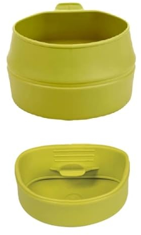blntackle76 Lot de 2 tasses pliantes en plastique – 200 ml – Tasses de camping pliables (citron vert)