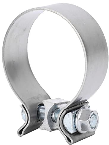 Exhaust Joint Clamp, 66.5mm/2.62in Stainless Steel Exhaust Pipe Connector Joint Clamp 18308506992 Replacement for 3e