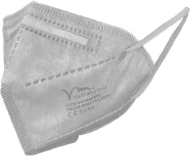 Obbocare - FFP2-Masken mit 5 Schichten. FFP2-Maske mit CE-Zertifikat homologiert. Schwarz, Grau, Blau und Pink. Einzeln verpackt. Schachtel mit 20 Einheiten, 5 von jeder Farbe