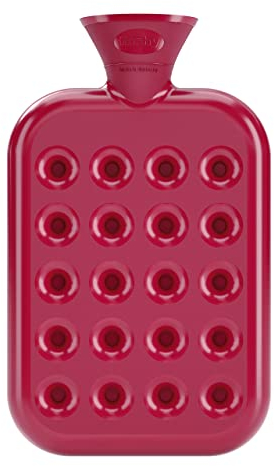 Fashy Wärmflasche Wabenkissen, 1,2 l, Magenta, 6424 45