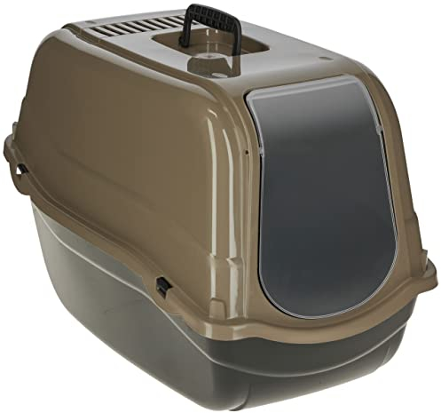 Kerbl Pet Katzentoilette Emma Eco braun/schwarz, 57x39x41 cm
