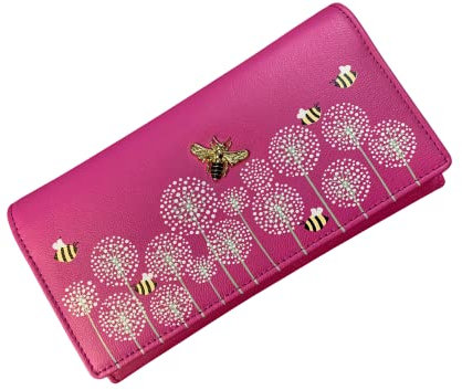 Mala Leather Matinee Geldbörse Biene RFID-Schutz – Mondblume, Rose, M, Zeitgenössisch
