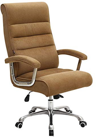 Chaise de direction ergonomique, chaise d'ordinateur de bureau pivotante à dossier haut en flanelle inclinable durable et stable (couleur : C, taille : coussin à ressort) (coussin ordinaire D) The